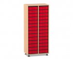 Flexeo Regal, 2 Reihen, 28 kleine Boxen  (Zoom)