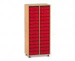 Flexeo Regal, 2 Reihen, 28 kleine Boxen  (Zoom)