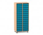 Flexeo Regal, 2 Reihen, 28 kleine Boxen  (Zoom)