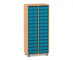 Flexeo Regal, 2 Reihen, 28 kleine Boxen  (Zoom)