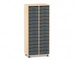 Flexeo Regal, 2 Reihen, 28 kleine Boxen  (Zoom)