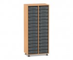 Flexeo Regal, 2 Reihen, 28 kleine Boxen  (Zoom)