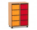 Flexeo Regal, 2 Reihen, 8 große Boxen  (Zoom)