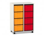 Flexeo Regal, 2 Reihen, 8 große Boxen  (Zoom)