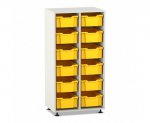 Flexeo Regal PRO, 2 Reihen, 12 Boxen Gr. M  (Zoom)