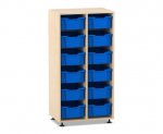 Flexeo Regal PRO, 2 Reihen, 12 Boxen Gr. M  (Zoom)