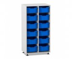 Flexeo Regal PRO, 2 Reihen, 12 Boxen Gr. M  (Zoom)