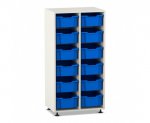 Flexeo Regal PRO, 2 Reihen, 12 Boxen Gr. M  (Zoom)