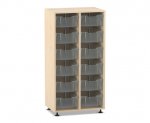 Flexeo Regal PRO, 2 Reihen, 12 Boxen Gr. M  (Zoom)