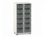 Flexeo Regal PRO, 2 Reihen, 12 Boxen Gr. M  (Zoom)
