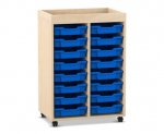 Flexeo Regal PRO, 2 Reihen, 16 Boxen Gr. S, Aufkantung  (Zoom)