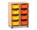 Flexeo Regal PRO, 2 Reihen, 8 Boxen Gr. M  (Zoom)
