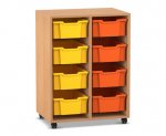 Flexeo Regal PRO, 2 Reihen, 8 Boxen Gr. M  (Zoom)