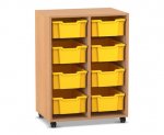 Flexeo Regal PRO, 2 Reihen, 8 Boxen Gr. M  (Zoom)