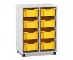 Flexeo Regal PRO, 2 Reihen, 8 Boxen Gr. M  (Zoom)