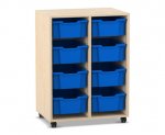 Flexeo Regal PRO, 2 Reihen, 8 Boxen Gr. M  (Zoom)