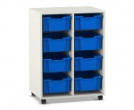 Flexeo Regal PRO, 2 Reihen, 8 Boxen Gr. M  (Zoom)