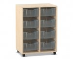Flexeo Regal PRO, 2 Reihen, 8 Boxen Gr. M  (Zoom)