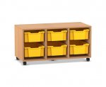 Flexeo Regal PRO, 3 Reihen, 6 Boxen Gr. M  (Zoom)