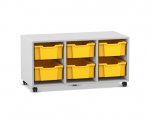 Flexeo Regal PRO, 3 Reihen, 6 Boxen Gr. M  (Zoom)