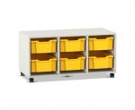 Flexeo Regal PRO, 3 Reihen, 6 Boxen Gr. M  (Zoom)
