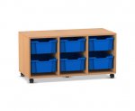 Flexeo Regal PRO, 3 Reihen, 6 Boxen Gr. M  (Zoom)