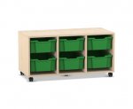 Flexeo Regal PRO, 3 Reihen, 6 Boxen Gr. M  (Zoom)