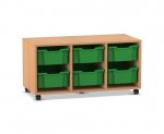 Flexeo Regal PRO, 3 Reihen, 6 Boxen Gr. M  (Zoom)