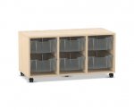 Flexeo Regal PRO, 3 Reihen, 6 Boxen Gr. M  (Zoom)