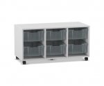 Flexeo Regal PRO, 3 Reihen, 6 Boxen Gr. M  (Zoom)