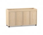 Flexeo Regal PRO, 4 Reihen, 24 Boxen Gr. S, Aufkantung  (Zoom)