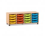 Flexeo Regal PRO, 4 Reihen, 16 Boxen Gr. S  (Zoom)