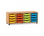 Flexeo Regal PRO, 4 Reihen, 16 Boxen Gr. S  (Zoom)