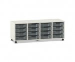 Flexeo Regal PRO, 4 Reihen, 16 Boxen Gr. S  (Zoom)