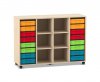 Flexeo Regal, 4 Reihen, 16 kle ...