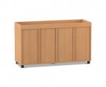 Flexeo Regal PRO, 4 Reihen, 12 Boxen Gr. M, Aufkantung  (Zoom)