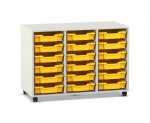 Flexeo Regal PRO, 3 Reihen, 18 Boxen Gr. S  (Zoom)