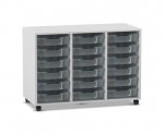 Flexeo Regal PRO, 3 Reihen, 18 Boxen Gr. S  (Zoom)