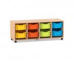 Flexeo Regal PRO, 4 Reihen, 8 Boxen Gr. M  (Zoom)