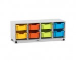 Flexeo Regal PRO, 4 Reihen, 8 Boxen Gr. M  (Zoom)