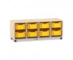 Flexeo Regal PRO, 4 Reihen, 8 Boxen Gr. M  (Zoom)