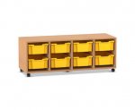 Flexeo Regal PRO, 4 Reihen, 8 Boxen Gr. M  (Zoom)
