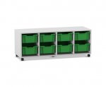 Flexeo Regal PRO, 4 Reihen, 8 Boxen Gr. M  (Zoom)
