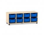 Flexeo Regal PRO, 4 Reihen, 8 Boxen Gr. M  (Zoom)