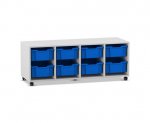 Flexeo Regal PRO, 4 Reihen, 8 Boxen Gr. M  (Zoom)