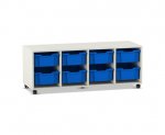 Flexeo Regal PRO, 4 Reihen, 8 Boxen Gr. M  (Zoom)
