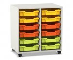Flexeo Regal PRO, 2 Reihen, 12 Boxen Gr. S  (Zoom)