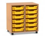 Flexeo Regal PRO, 2 Reihen, 12 Boxen Gr. S  (Zoom)