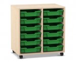 Flexeo Regal PRO, 2 Reihen, 12 Boxen Gr. S  (Zoom)