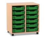 Flexeo Regal PRO, 2 Reihen, 12 Boxen Gr. S  (Zoom)